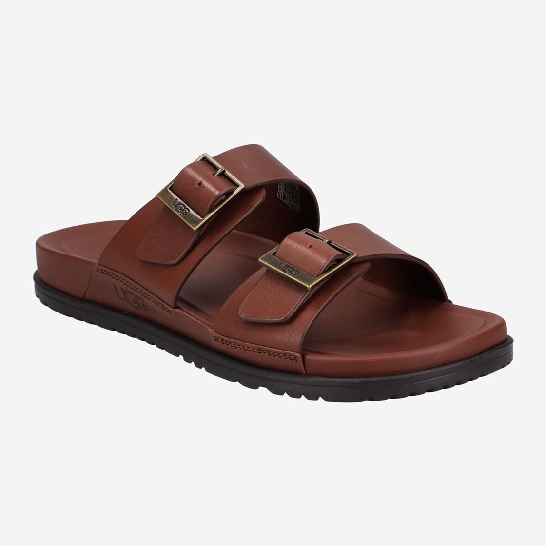 UGG australia WAINSCOTT BUCKLE SLIDE - Braun - Frontansicht