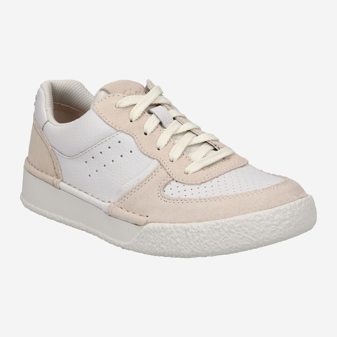 Clarks CraftCup Court - Beige kombiniert - Frontansicht