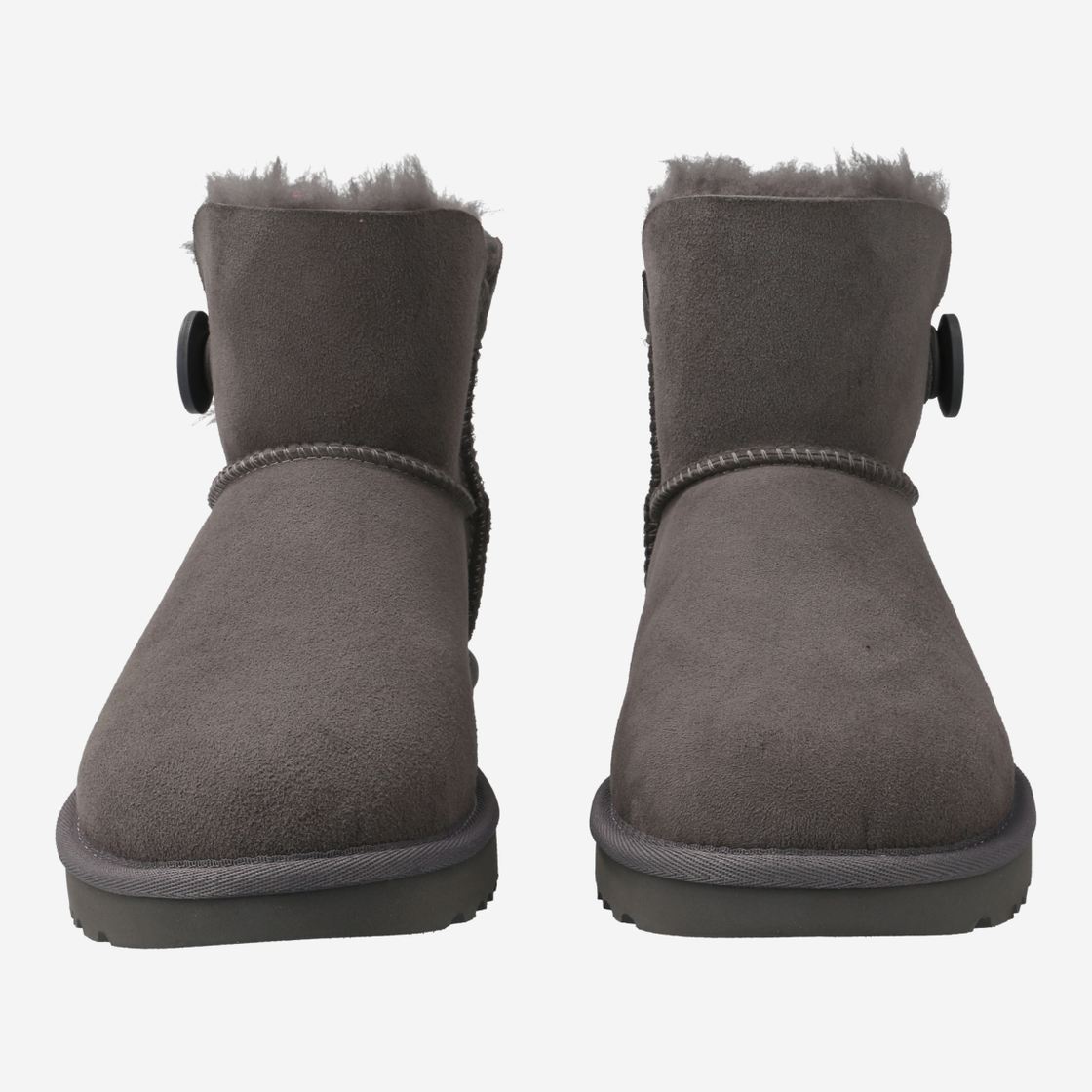 UGG australia MINI BAILEY BUTTON II - Grau - Frontansicht