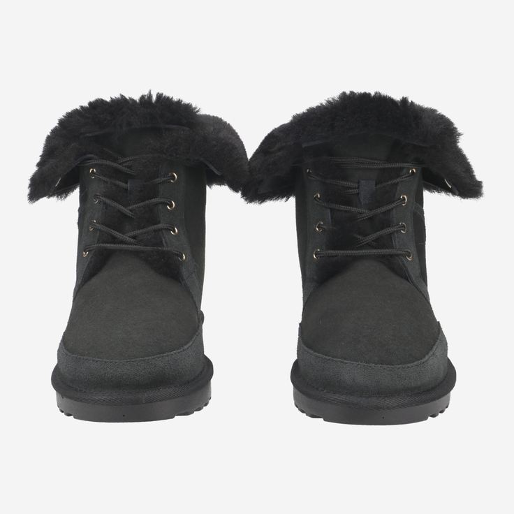 Hey Marley WINTERBOOT COZY - Schwarz - Frontansicht