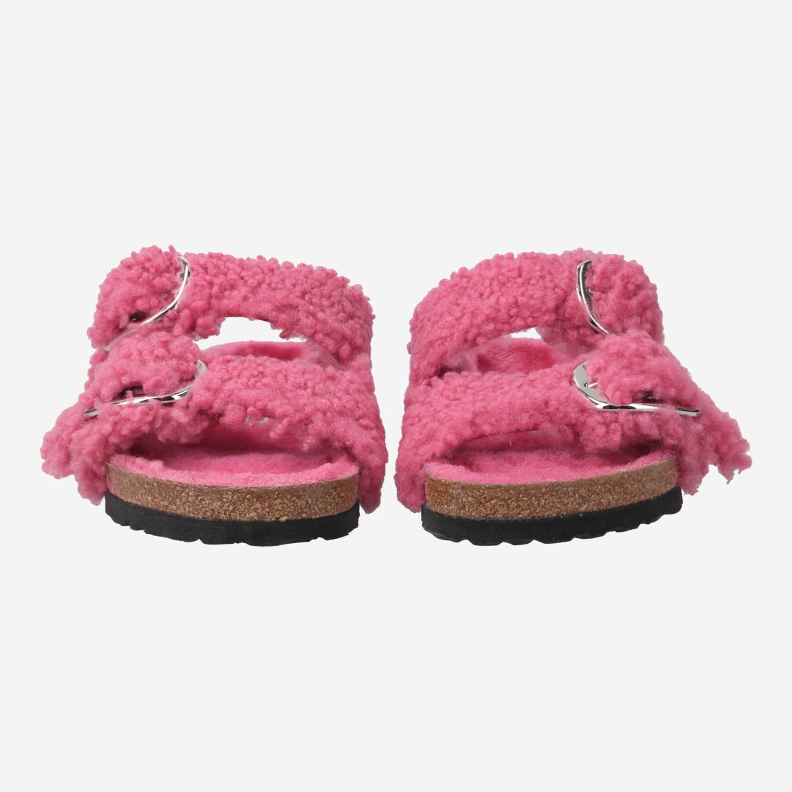 birkenstock ARIZONA BIG BUCKLE TEDDY - Pink - Frontansicht