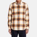 Timberland A6GKH LS Heavy Flannel Plaid W - Braun / Senfgelb - Frontansicht