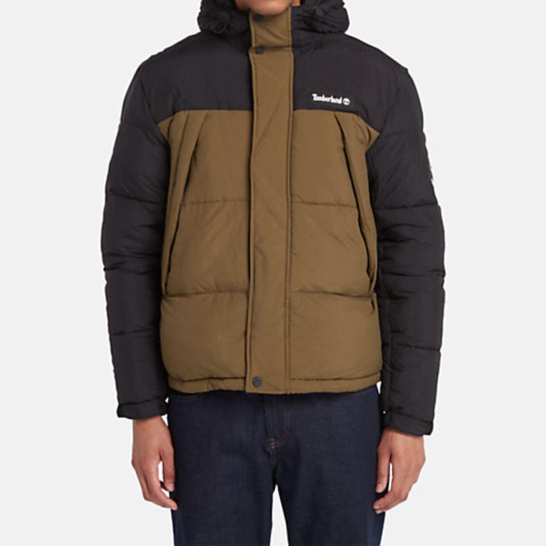 Timberland A6S41 Archive Puffer Jkt BALCK - Schwarz, kombiniert - Frontansicht