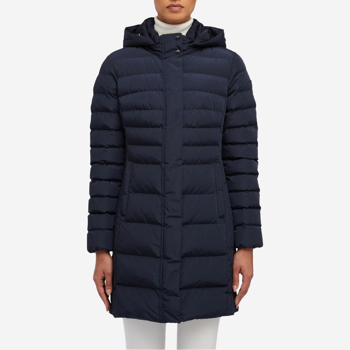 Geox ANEKO LONG JACKET - Blau - Frontansicht