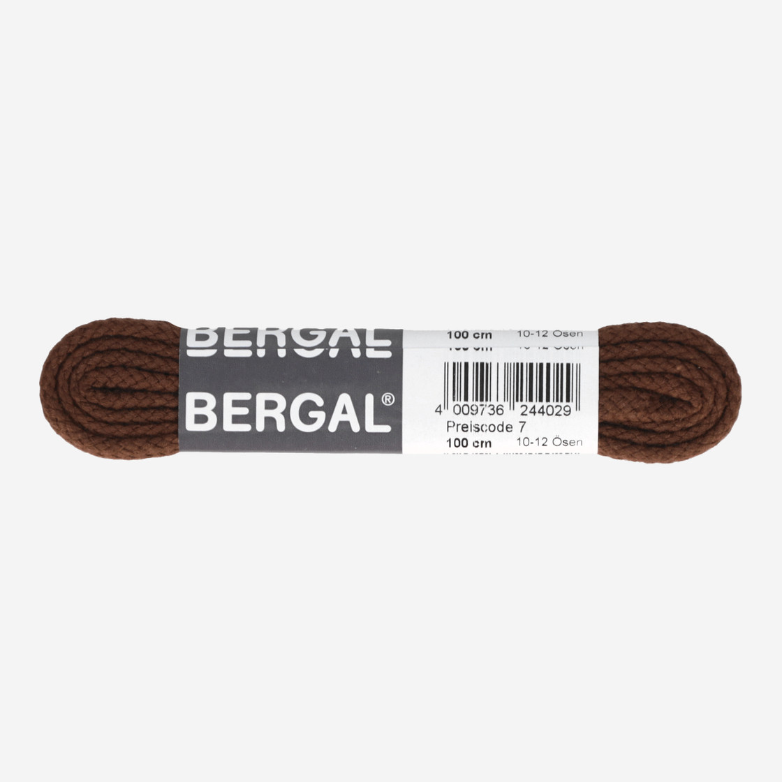 Bergal 8824 056 Kordelsenkel - Braun, dunkel - Frontansicht