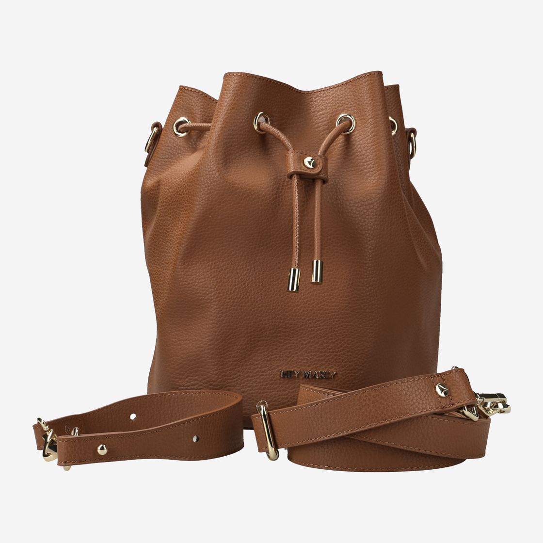 Hey Marley BUCKET BAG - Braun - Seitenansicht