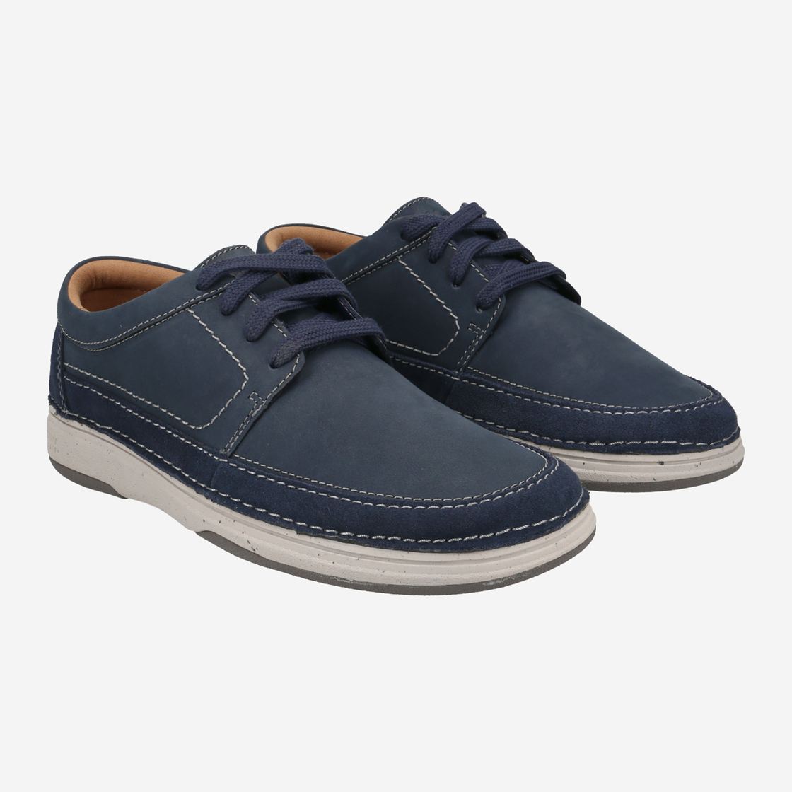 Clarks Nature 5 Lo - Blau - Seitenansicht