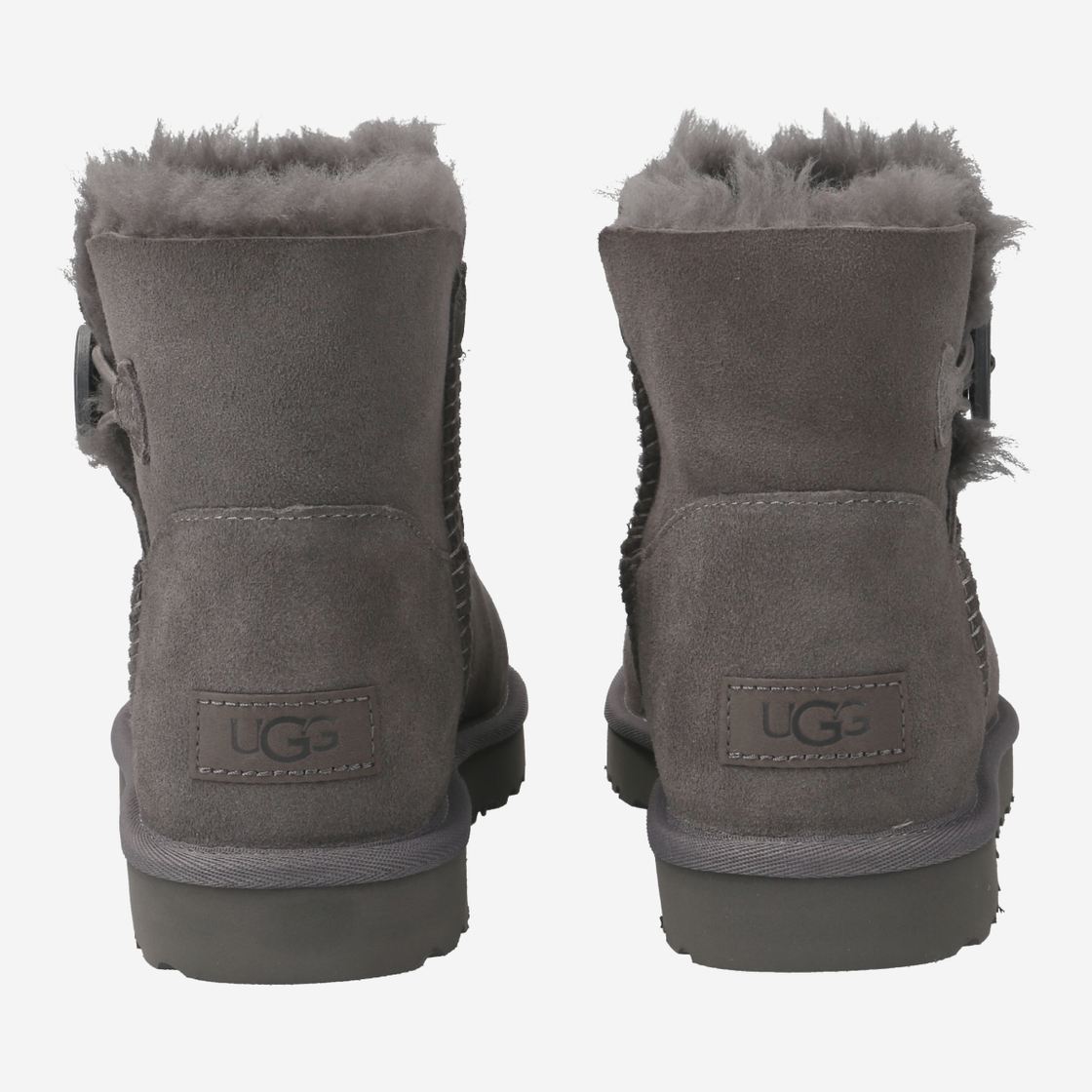 UGG australia MINI BAILEY BUTTON II - Grau - Seitenansicht