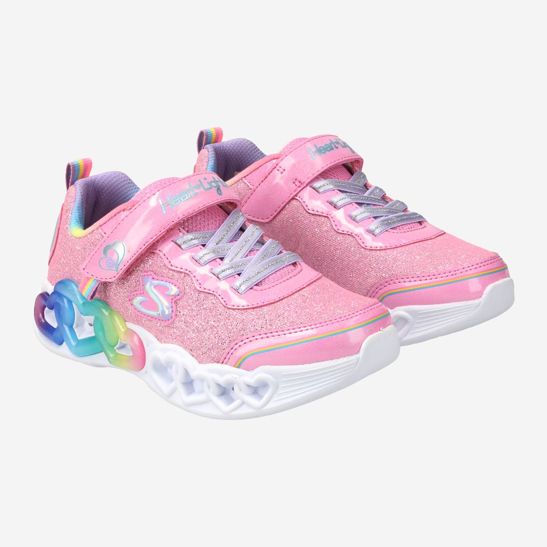 Skechers INFINITE HEART LIGHTS - Pink - Seitenansicht