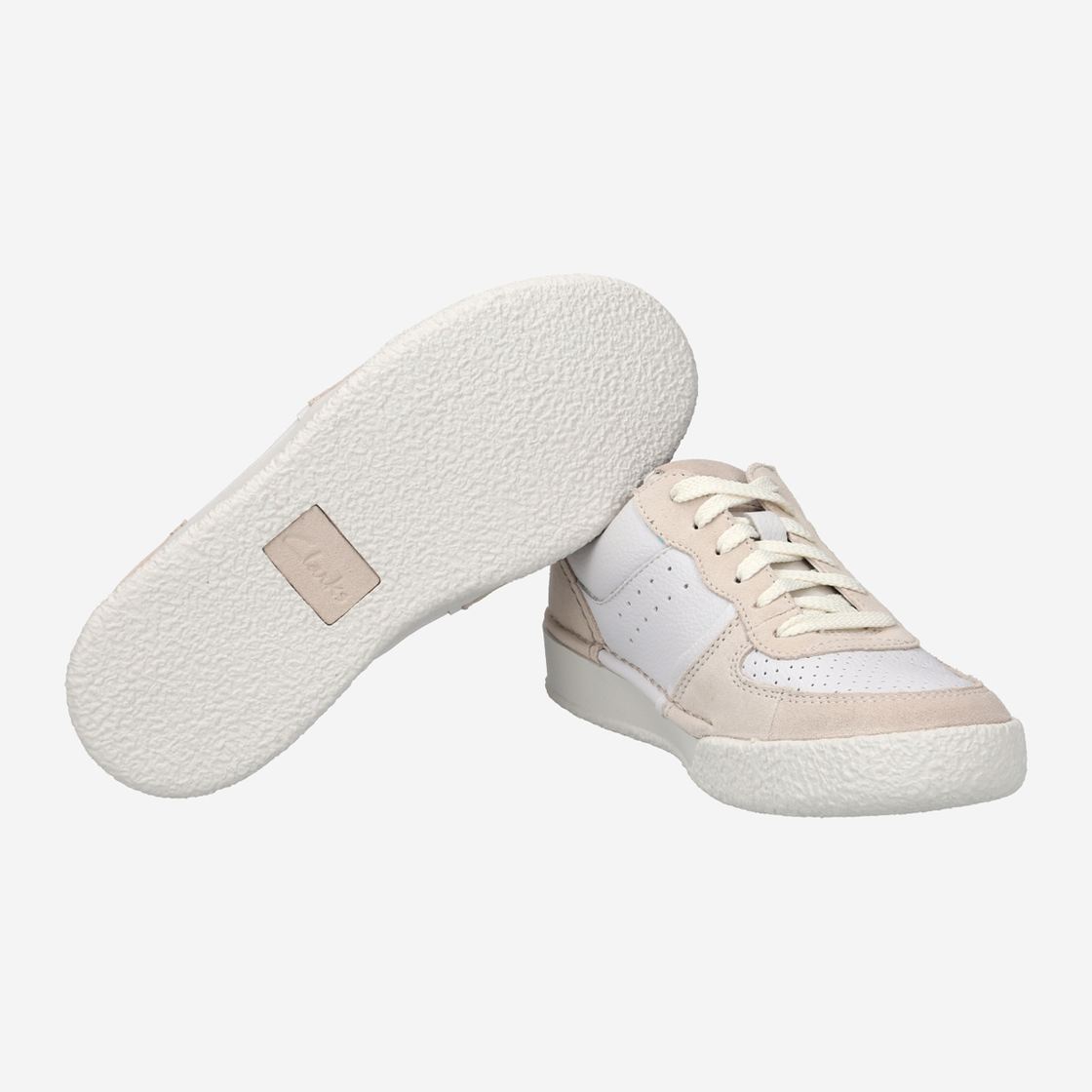 Clarks CraftCup Court - Beige kombiniert - Draufsicht