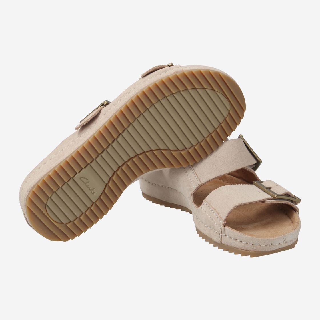 Clarks Brookleigh Sun - Beige - Draufsicht