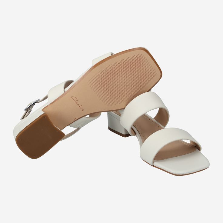 Clarks Seren25 Strap - Weiß - Draufsicht