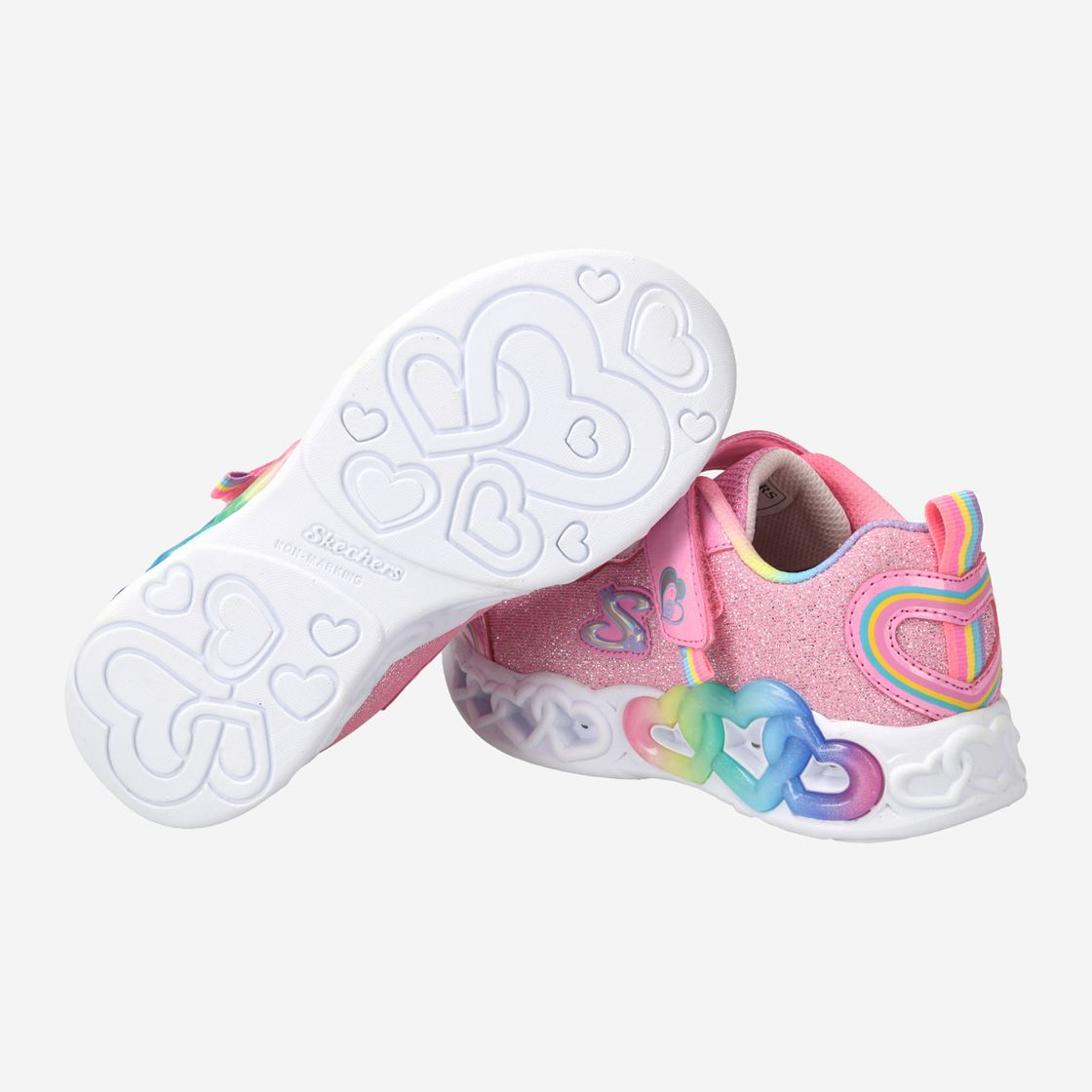 Skechers INFINITE HEART LIGHTS - Pink - Draufsicht