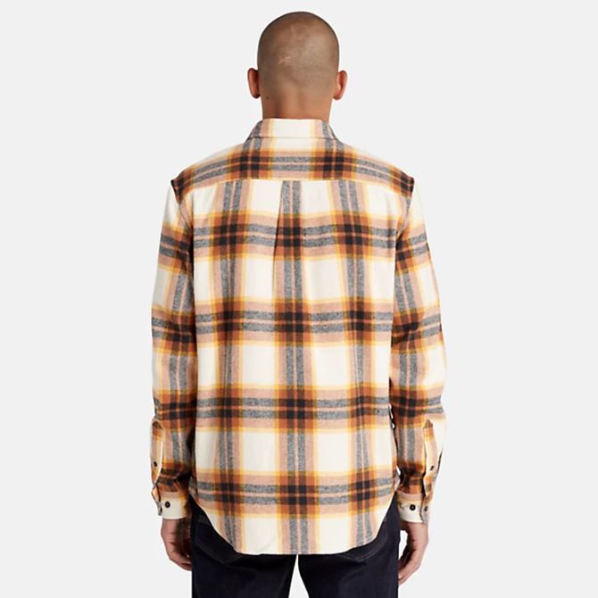 Timberland A6GKH LS Heavy Flannel Plaid W - Braun / Senfgelb - Draufsicht