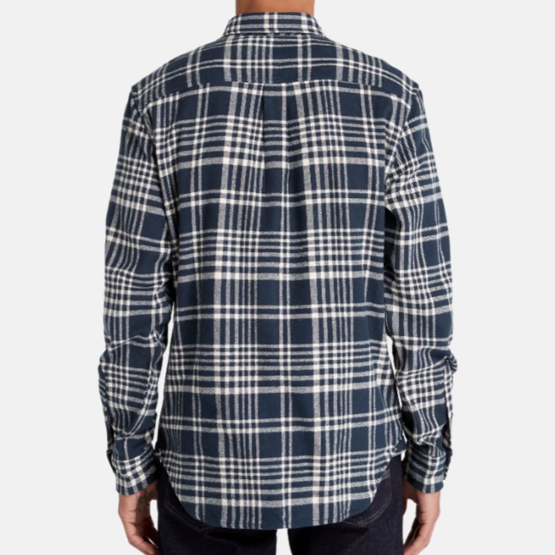 Timberland A6GJW LS Heavy Flannel Check D - Blau, kombiniert - Draufsicht