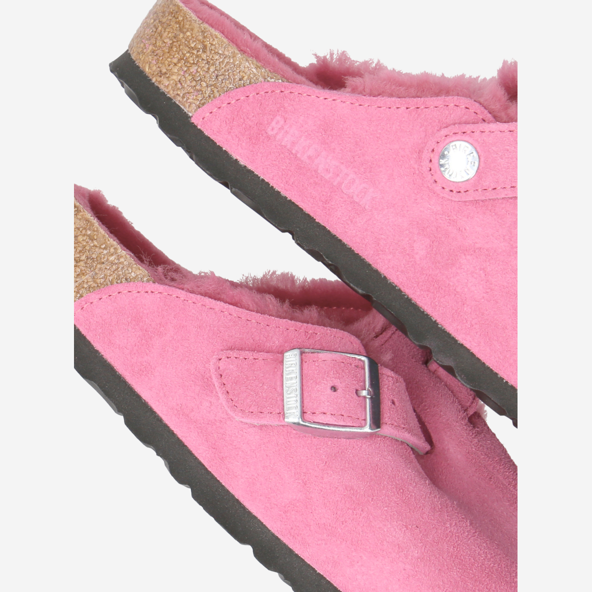 Birkenstock 1025521 BOSTON SHEARLING Hausschuhe in pink online kaufen