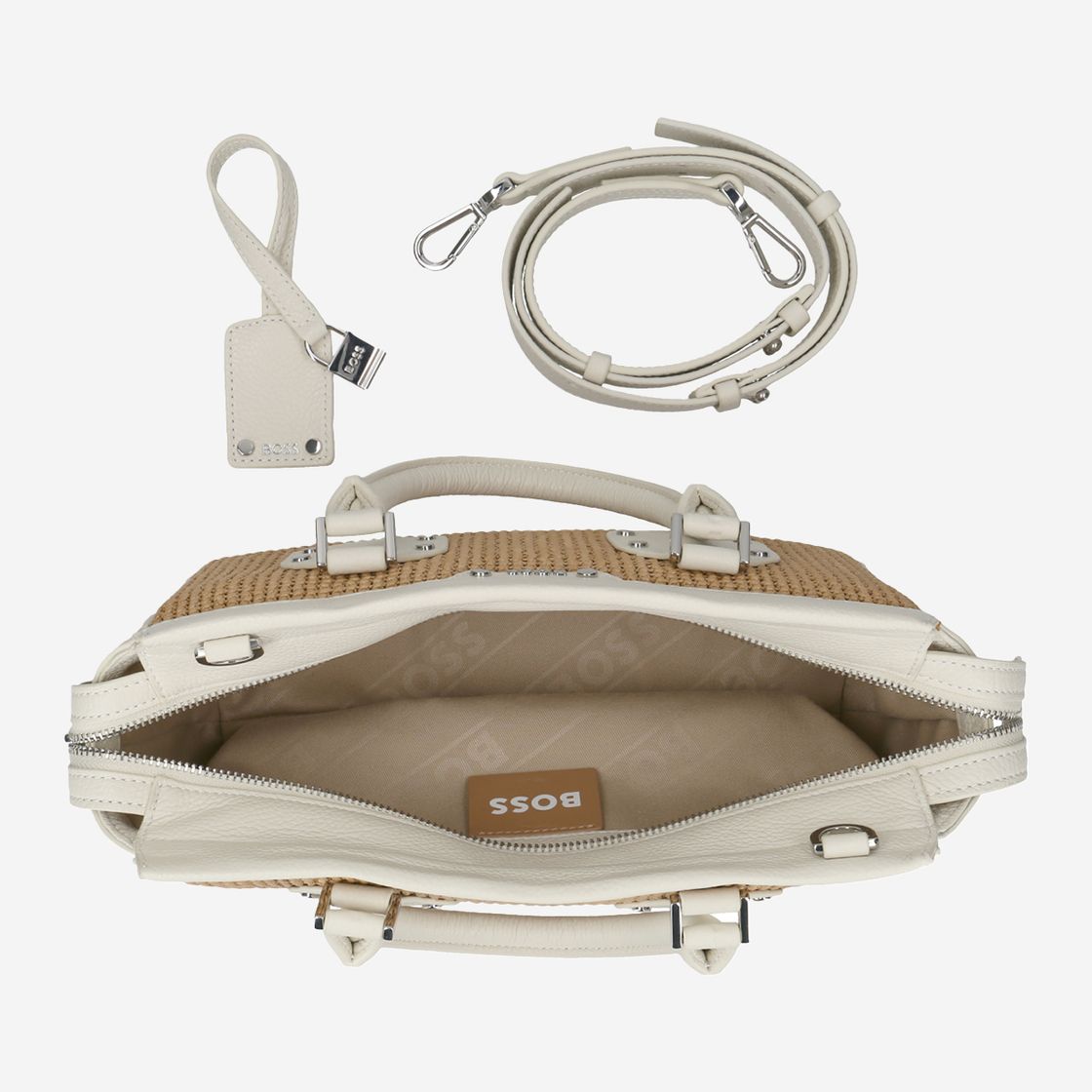 Boss IVY SHOULDER BAG - Beige - Draufsicht