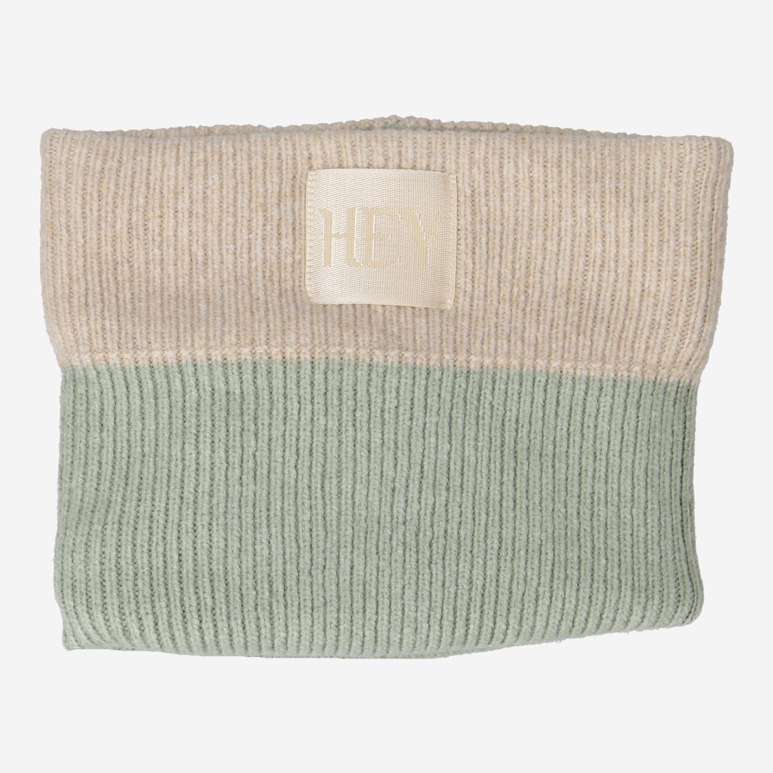 Hey Marley COZY BEANIE - Beige / Grün - Sohle