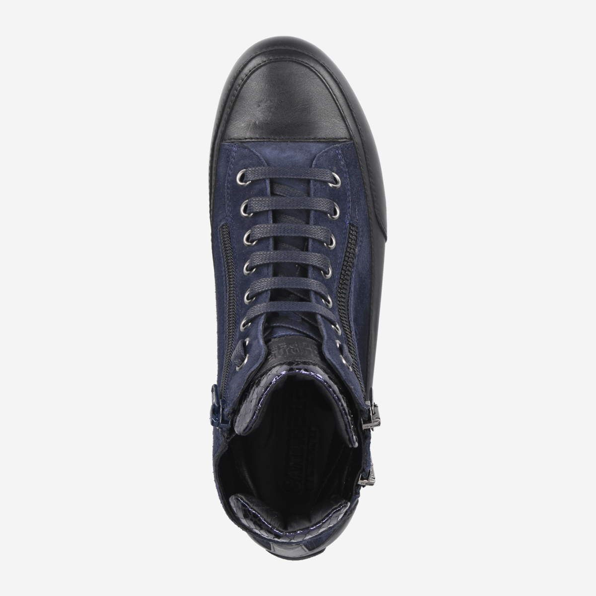 Candice Cooper Rock Deluxe Zip Fur Sneaker Donna – Pelle Scamosciata E Vera Lana
