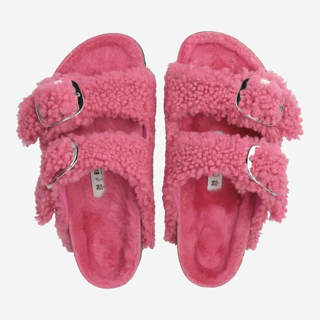 birkenstock ARIZONA BIG BUCKLE TEDDY - Pink - Sohle