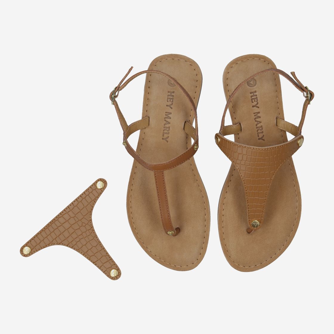 Hey Marley BASE SANDAL - Braun - Sohle