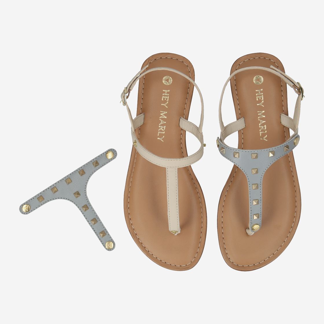 Hey Marley BASE SANDAL - Beige - Sohle