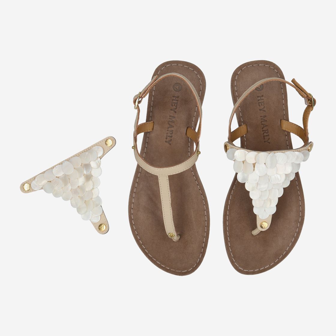 Hey Marley BASE SANDAL - Taupe - Sohle