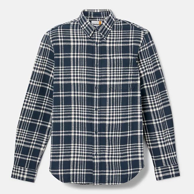 Timberland A6GJW LS Heavy Flannel Check D - Blau, kombiniert - Sohle