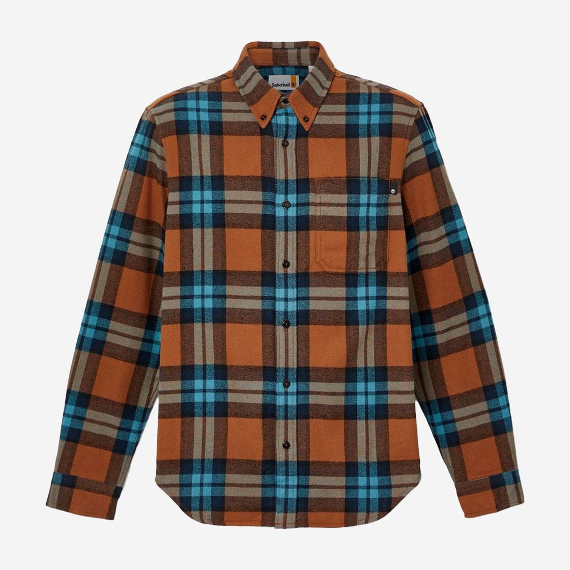 Timberland A6GKH LS Heavy Flannel Plaid A - Bunt/ Cognac/ Blau - Sohle