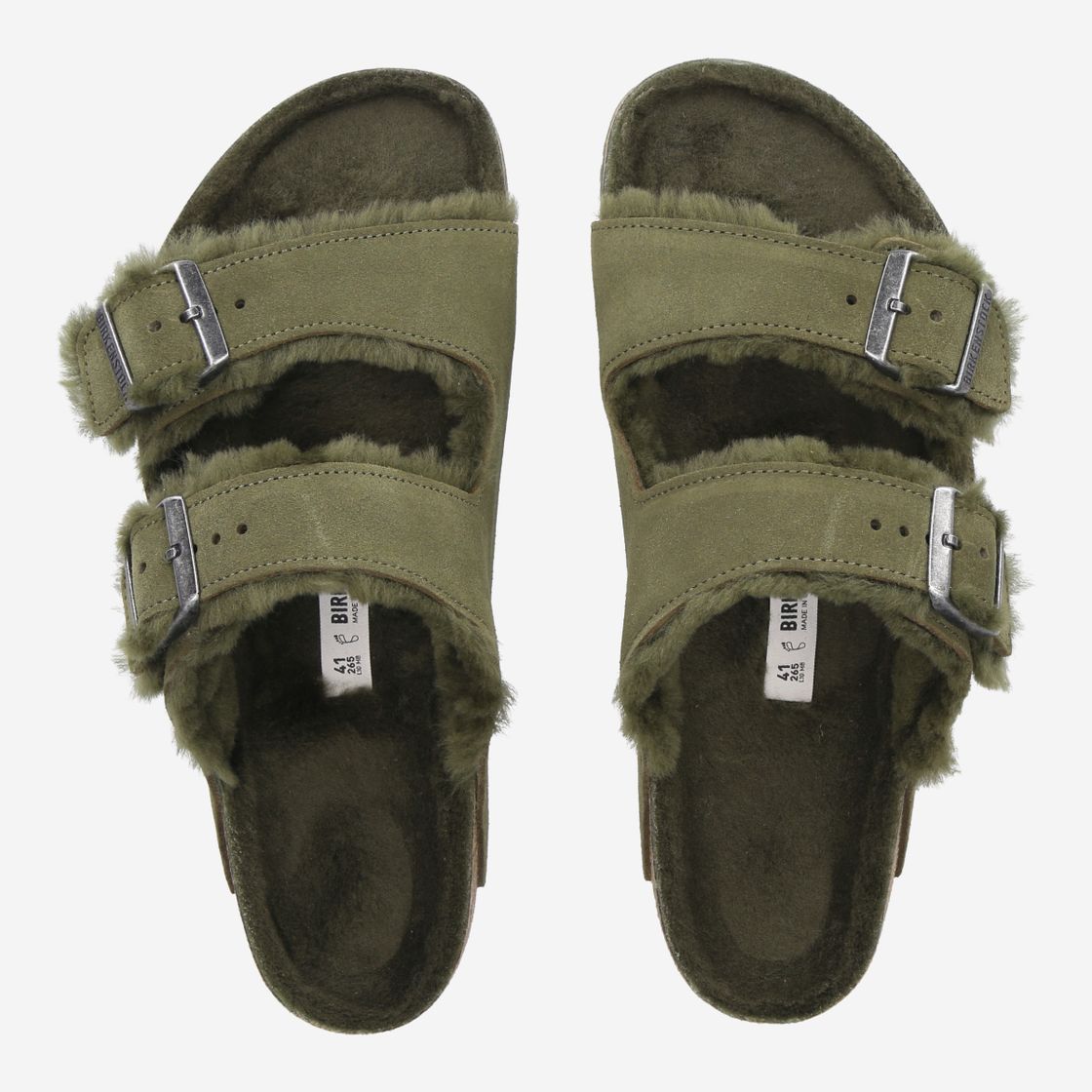 birkenstock ARIZONA SHEARLING - Grün - Sohle