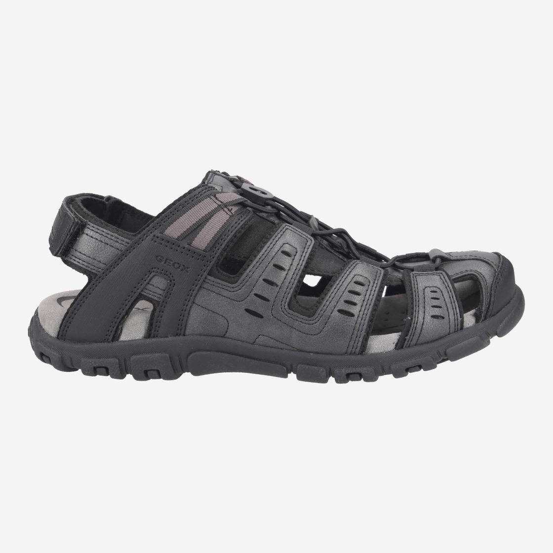 Geox UOMO SANDAL STRADA - Schwarz - Rückansicht