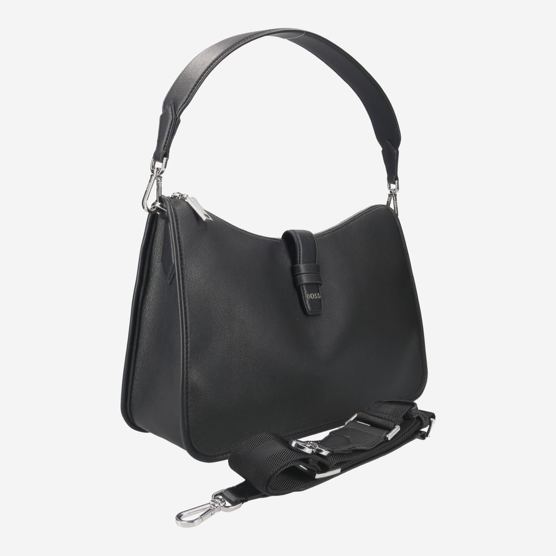 Boss Maddie Shoulder Bag - Schwarz - Frontansicht