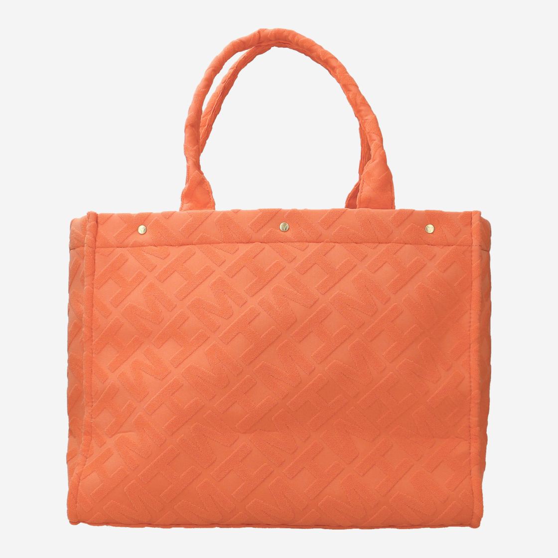 Hey Marley TERRY PATTERN TOTE BAG - Orange - Frontansicht