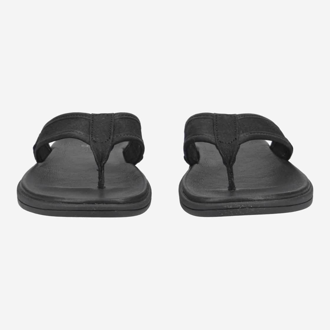 UGG australia SEASIDE FLIP LEATHER - Schwarz - Frontansicht