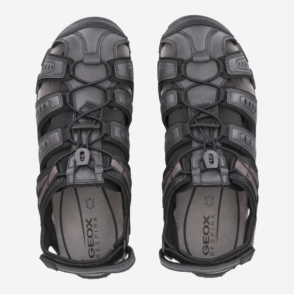 Geox UOMO SANDAL STRADA - Schwarz - Sohle