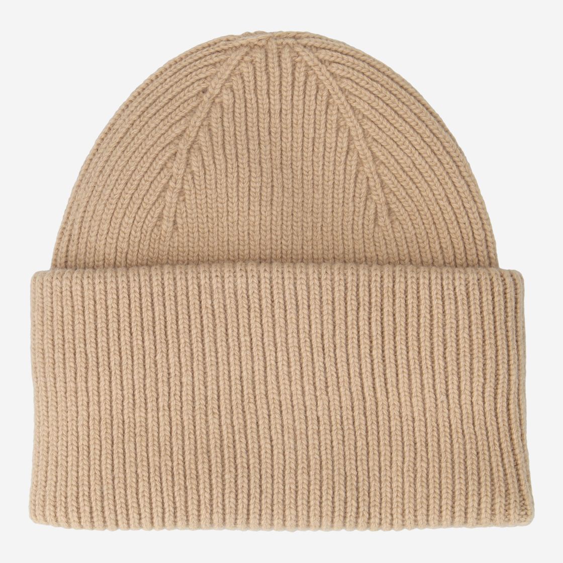 INUIKII RIBBED WOOL BEANIE - Beige - Rückansicht