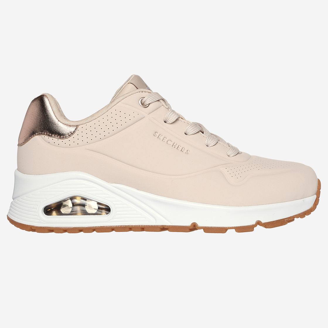 Skechers UNO - Beige - Rückansicht