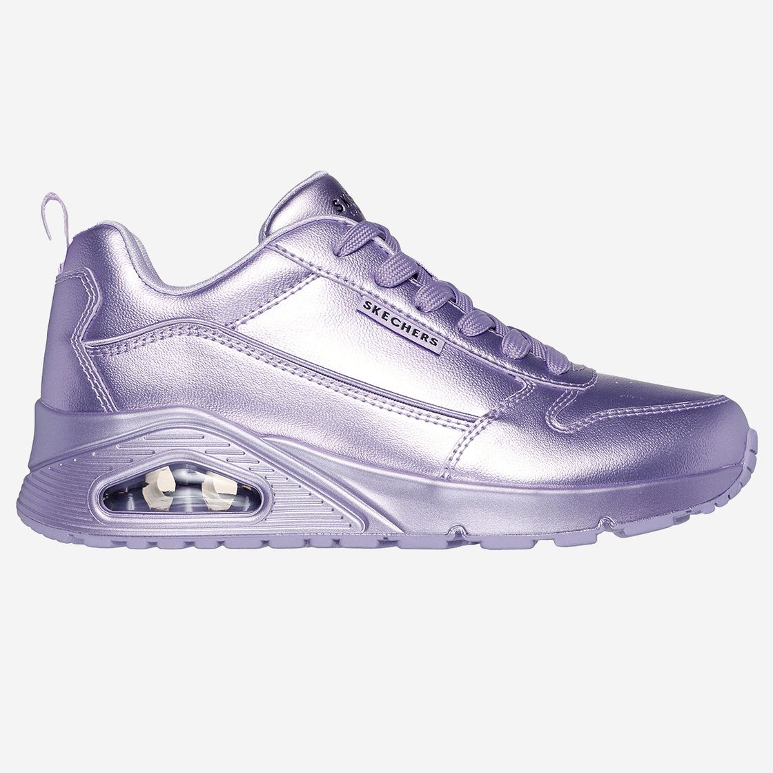 Skechers UNO - Lila/ Metallic - Rückansicht