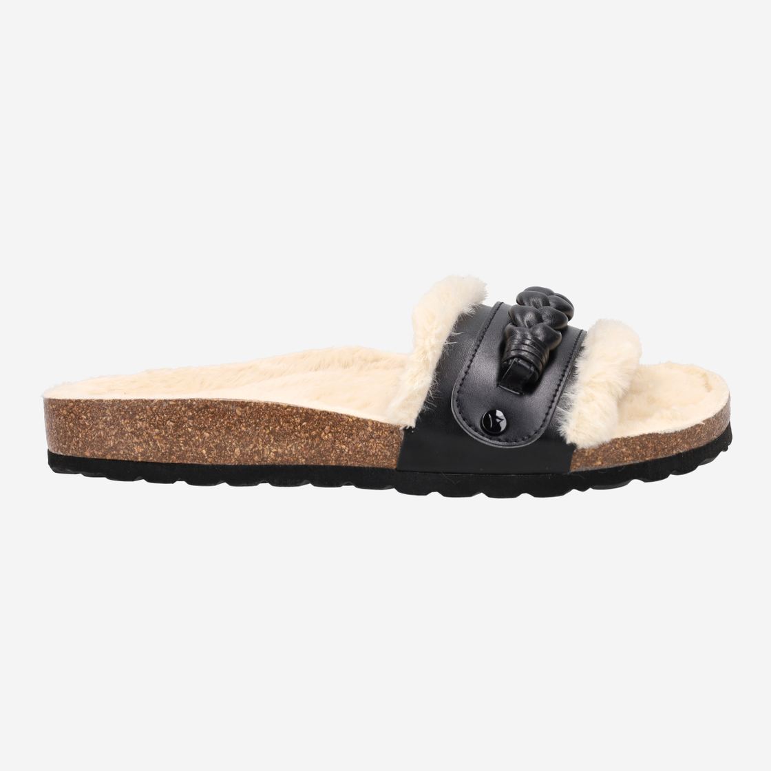 Hey Marley CASUAL CORK FUR - Schwarz - Rückansicht