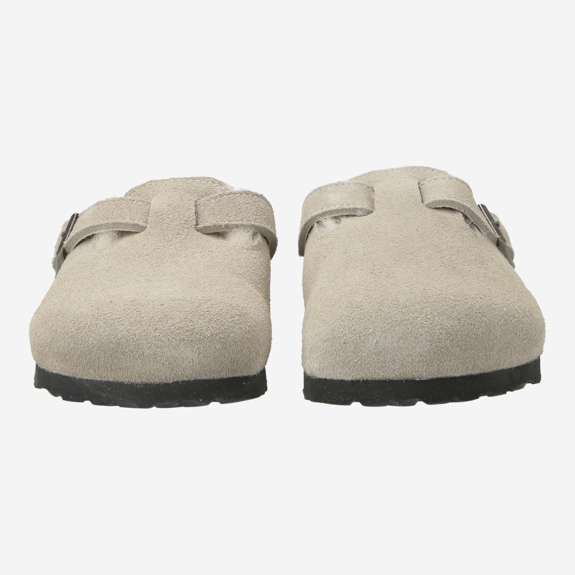 birkenstock BOSTON SHEARLING - Weiß - Frontansicht