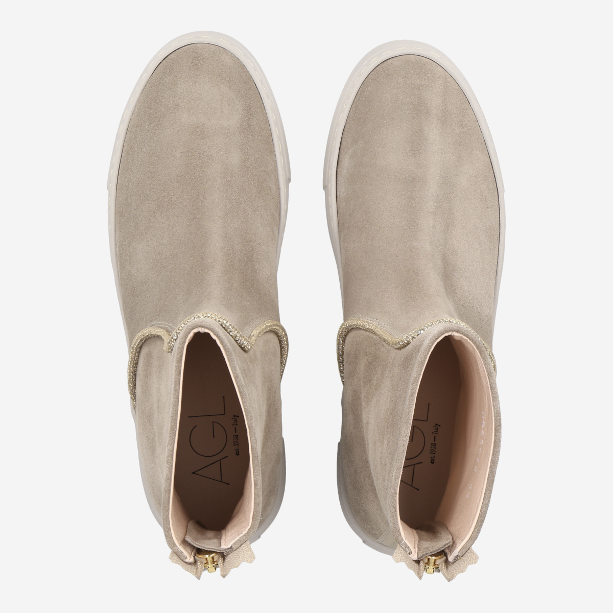 2024 AGL Sommer Loafers Gr. 41,5 hellbeige