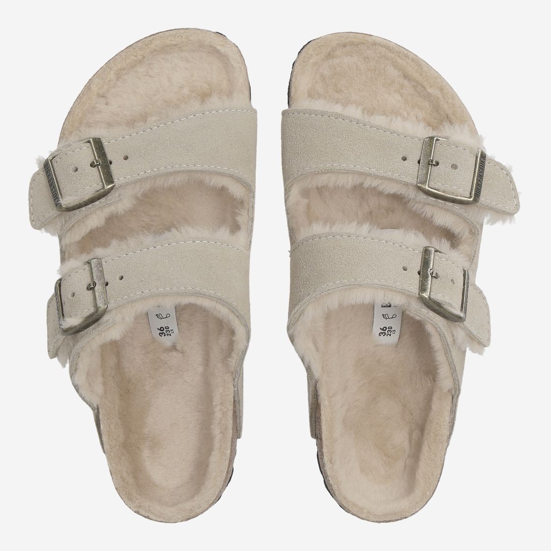 birkenstock ARIZONA SEHARLING - Weiß - Sohle