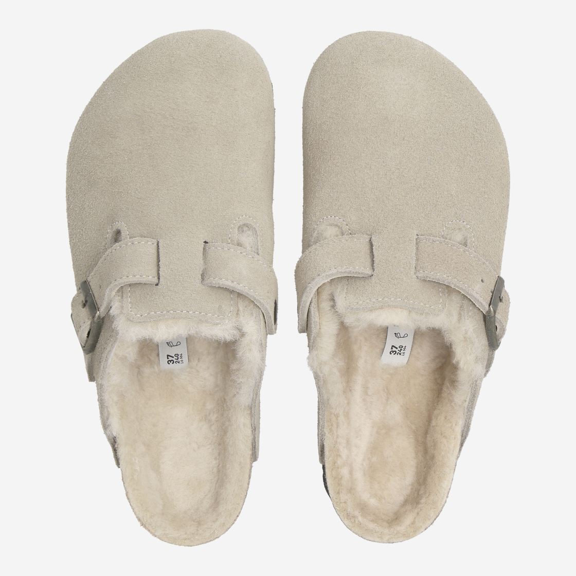 birkenstock BOSTON SHEARLING - Weiß - Sohle