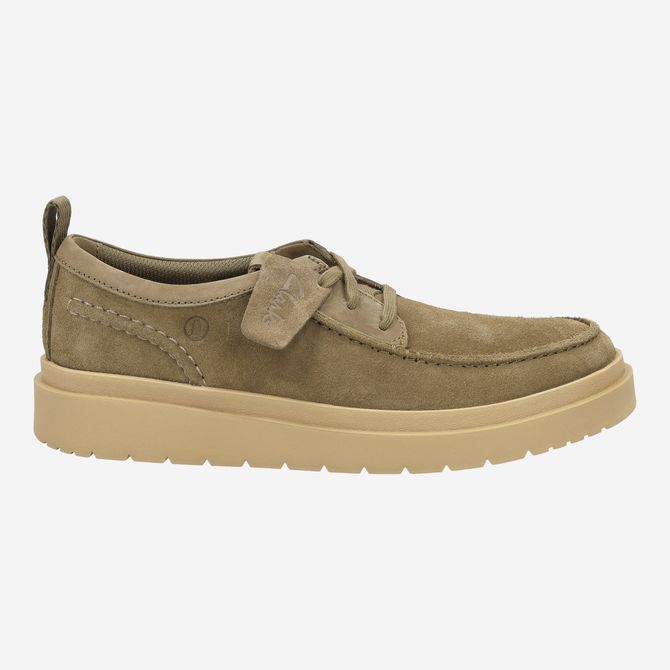 Clarks Polden Moc - Grün - Rückansicht