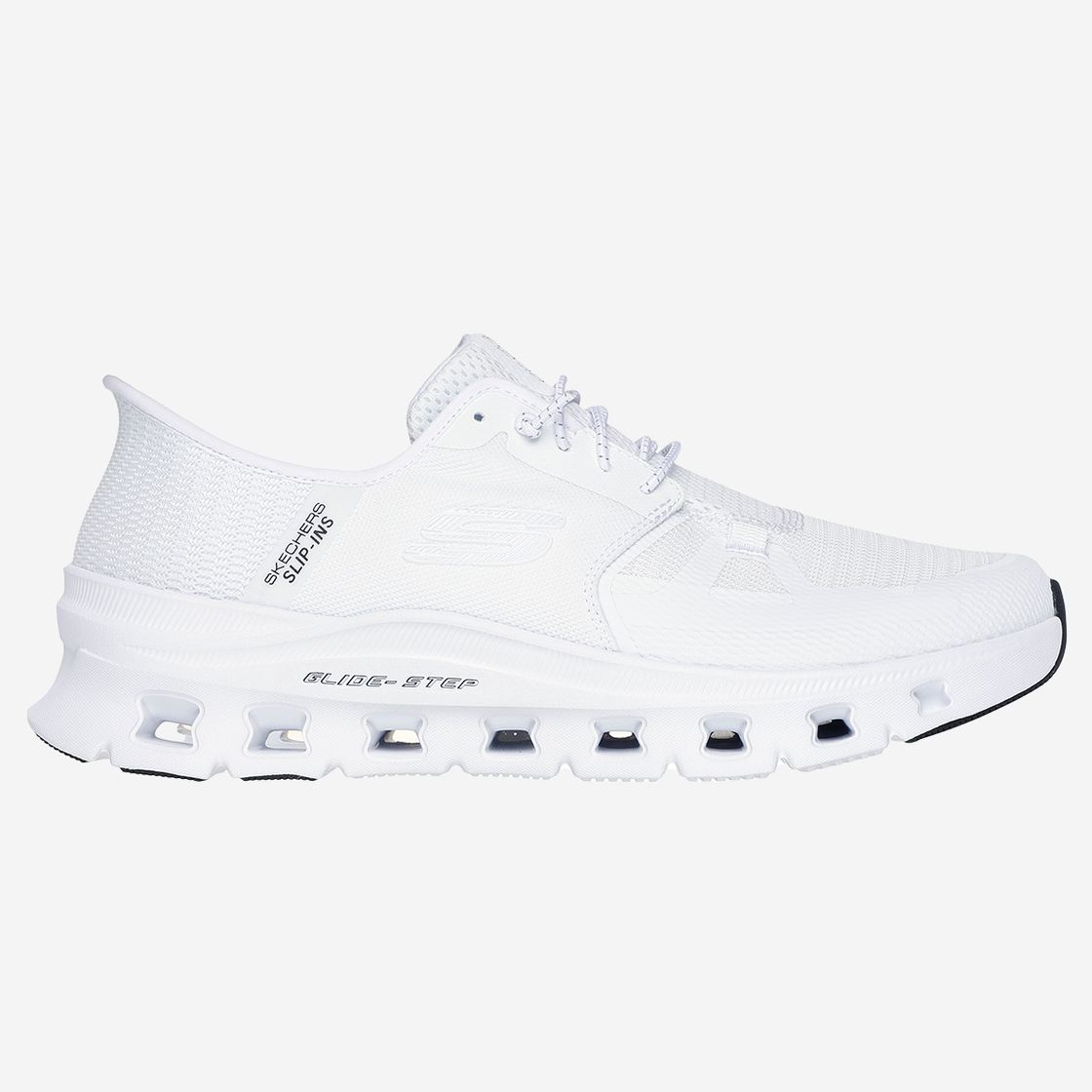 Skechers GLIDE STEP - Weiß - Rückansicht