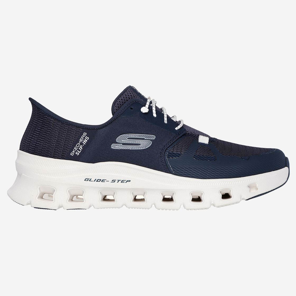 Skechers GLIDE - STEP - Blau - Rückansicht