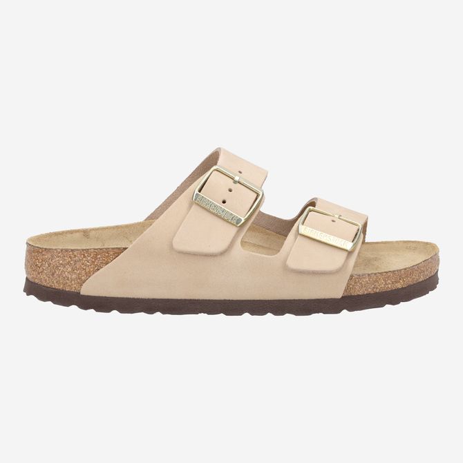 birkenstock ARIZONA SOFT FOOTBEDNUBUK - Beige - Rückansicht