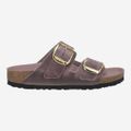 birkenstock ARIZONA BIG BUCKLENATURAL LEAT - Lavendel/ Plum/ Lila - Rückansicht