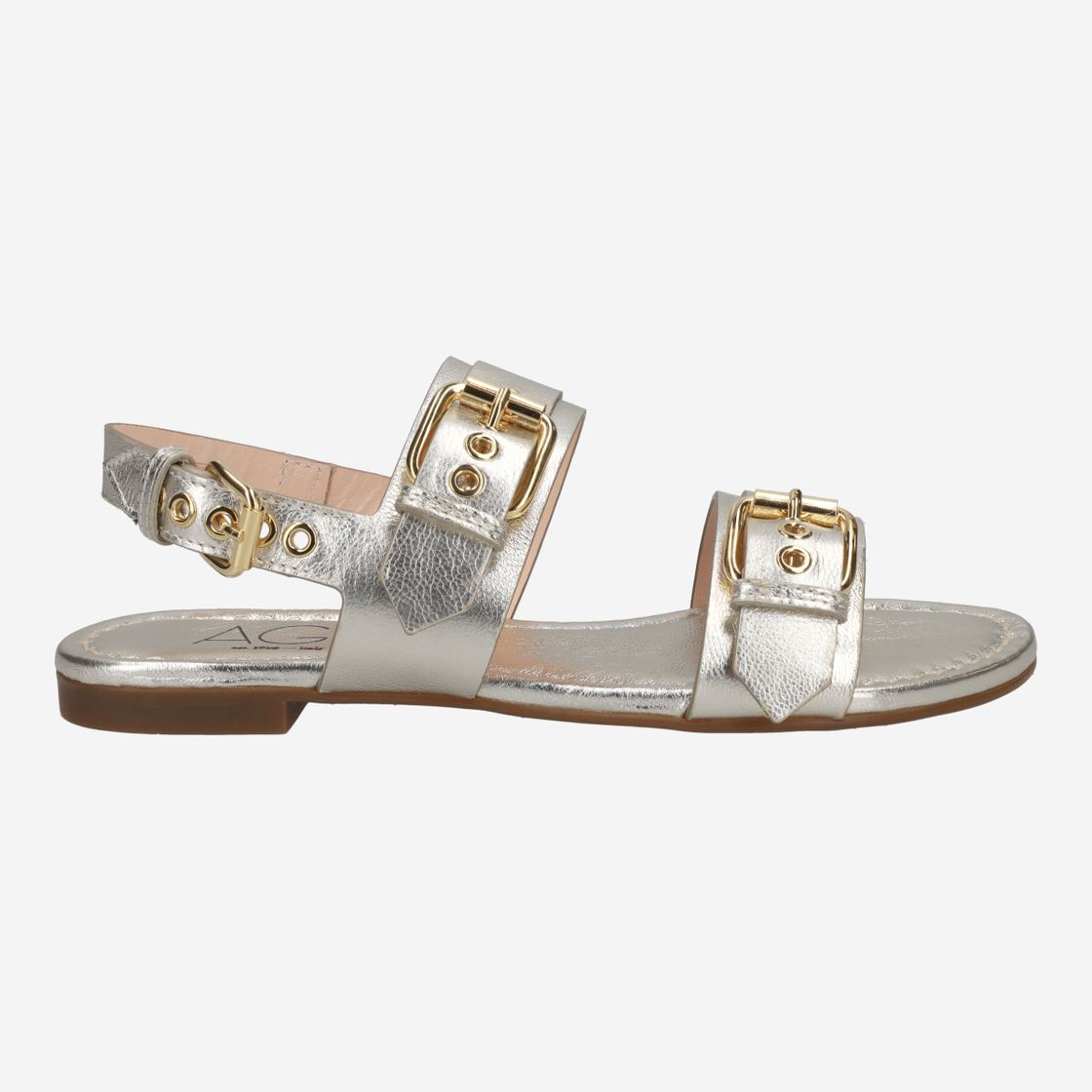 Attilio Giusti SUMMER MULTI BUCKLES - Beige, metallik - Rückansicht