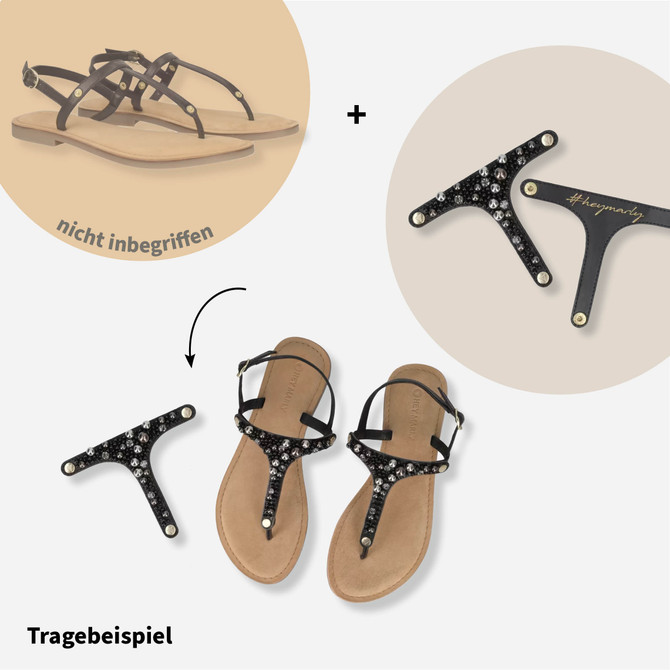 Hey Marley PRECIOUS PEARL - Schwarz - Frontansicht